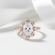 Luxury 2CT Diamond Option 14k White Gold Ring-Black Diamonds New York