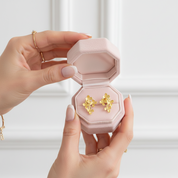 Luxury Osmanthus Flower Stud Earrings-Black Diamonds New York