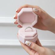 Luxury White Opal Anniversary Rings-Black Diamonds New York