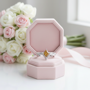 Marksman's Ring Set (Women)- 14k Yellow Gold Video Game Inspired Rings-Black Diamonds New York