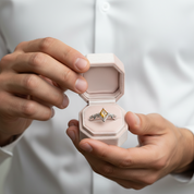 Marksman's Ring Set (Women)- 14k Yellow Gold Video Game Inspired Rings-Black Diamonds New York