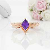 Marksman's Ring Set (Women)- 14k Yellow Gold Video Game Inspired Rings-Black Diamonds New York