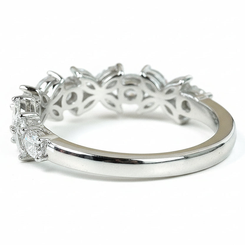 Marquise Cut Diamond Option Butterfly Wedding Band-Black Diamonds New York