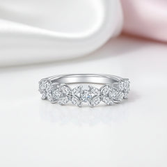 Marquise Cut Diamond Option Butterfly Wedding Band