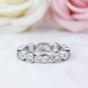 Marquise Ring Eternity Band Wedding Jewelry-Black Diamonds New York