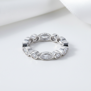 Marquise Ring Eternity Band Wedding Jewelry-Black Diamonds New York