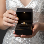 Matte Black Titanium Men's Wedding Band-Black Diamonds New York