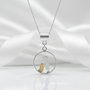 Meeting Love with Cat Pendant-Black Diamonds New York