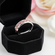 Men's 6mm Carbon Fiber Titanium Wedding Band-Black Diamonds New York