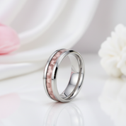 Men's 6mm Carbon Fiber Titanium Wedding Band-Black Diamonds New York
