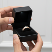 Men's 8mm Brushed Tungsten Wedding Band-Black Diamonds New York