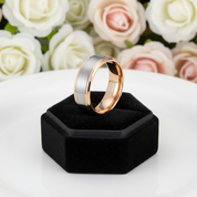 Men's 8mm Brushed Tungsten Wedding Band-Black Diamonds New York