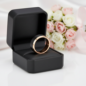 Men's 8mm Matte Tungsten Wedding Band-Black Diamonds New York