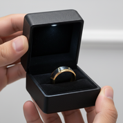 Men's 8mm Tungsten Carbide Luxury Wedding Band-Black Diamonds New York