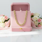 Men's Miami Cuban Link Chain Necklace-Black Diamonds New York