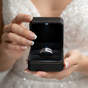 9mm Men's Ring Band with Round Diamond-Black Diamonds New York