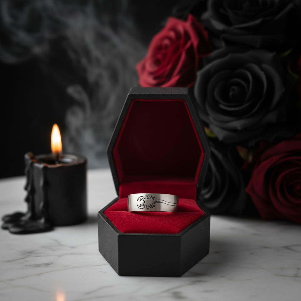 Men's Scorpion Ring Band-Black Diamonds New York