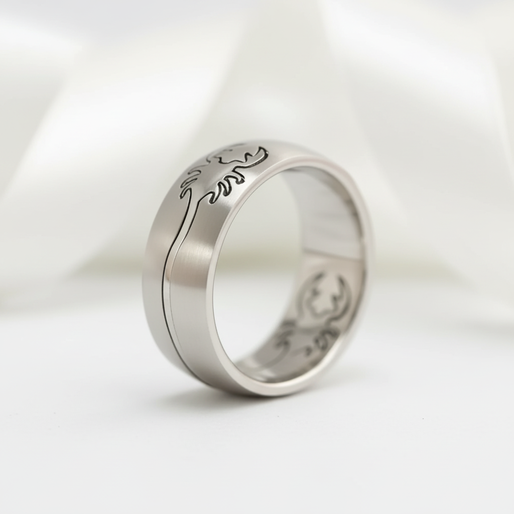 Men's Scorpion Ring Band-Black Diamonds New York