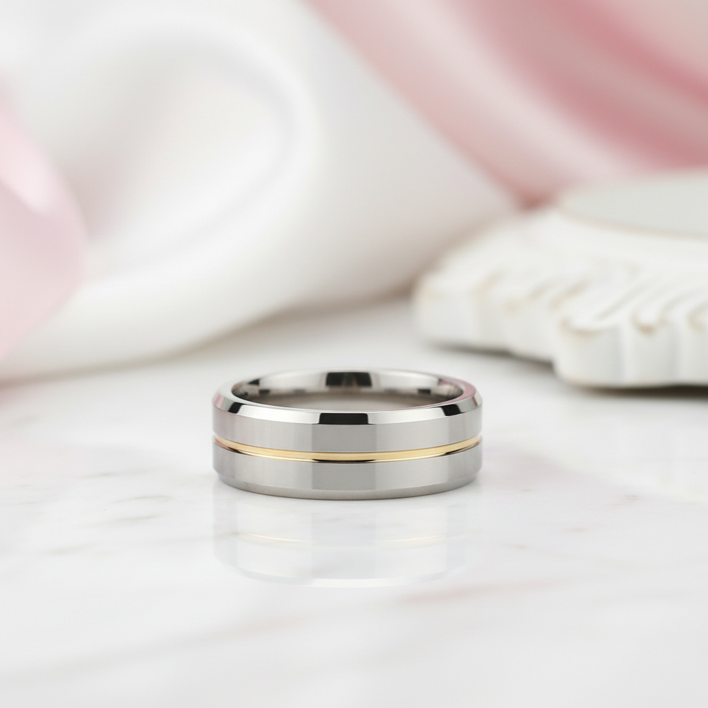 Men's Simple & Classic Wedding Band-Black Diamonds New York
