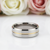 Men's Simple & Classic Wedding Band-Black Diamonds New York
