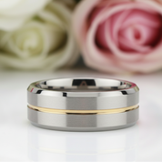 Men's Simple & Classic Wedding Band-Black Diamonds New York