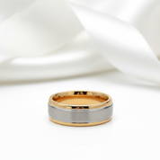 Men's Tungsten Carbide Ring 8mm Wedding Band-Black Diamonds New York