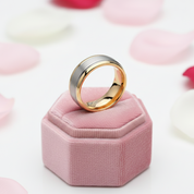 Men's Tungsten Carbide Ring 8mm Wedding Band-Black Diamonds New York