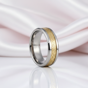 Men's Tungsten Carbide Wedding Band with Dragon Inlay-Black Diamonds New York