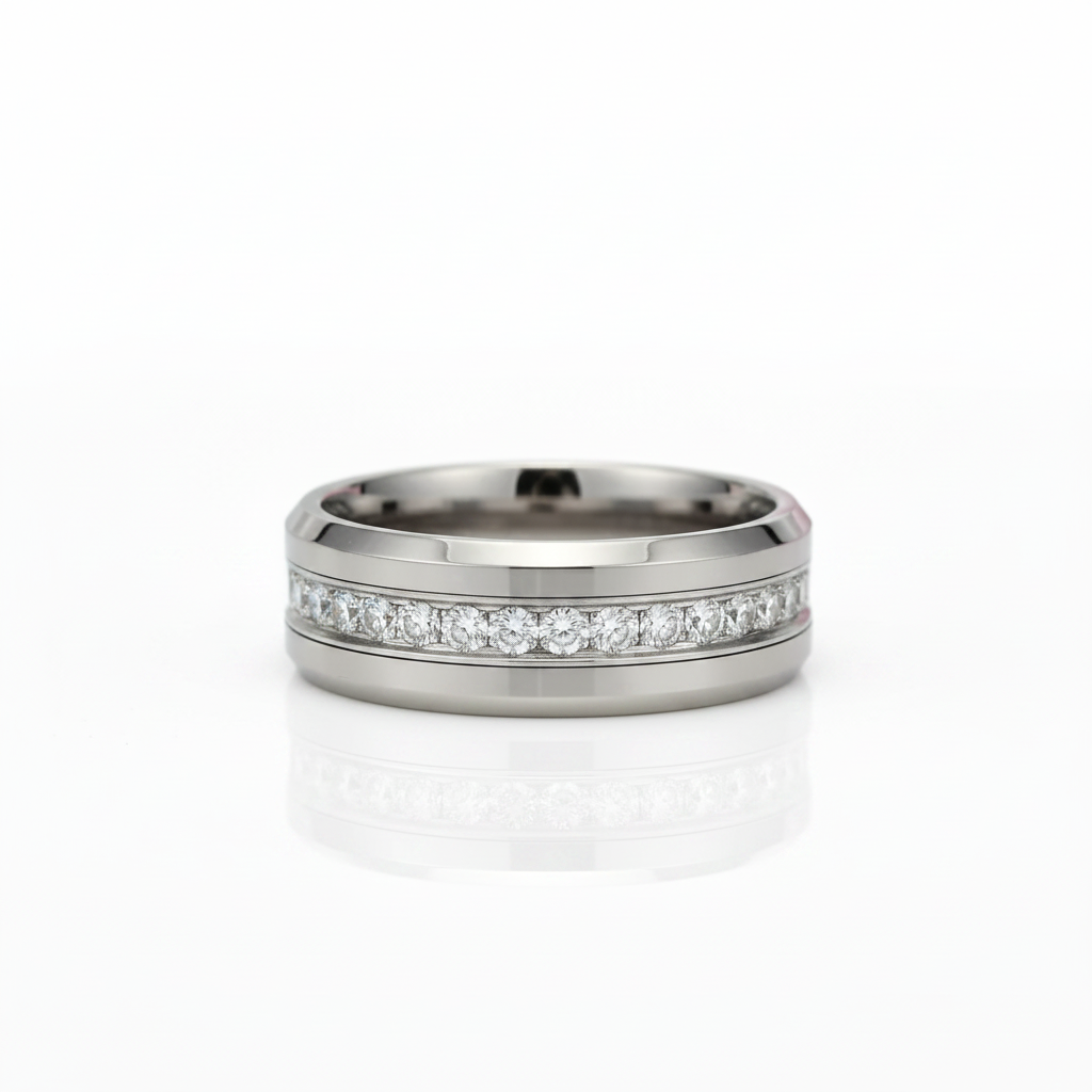 A gold ring featuring a large white pearl set within an openwork filigree design, shown against a plain light gray background.