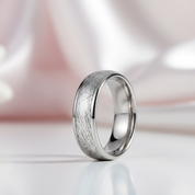 Men's Tungsten Wedding Band with Meteorite Inlay-Black Diamonds New York