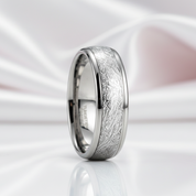 Men's Tungsten Wedding Band with Meteorite Inlay-Black Diamonds New York