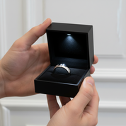 Emerald Cut Diamond Option Men's Wedding Band Ring-Black Diamonds New York