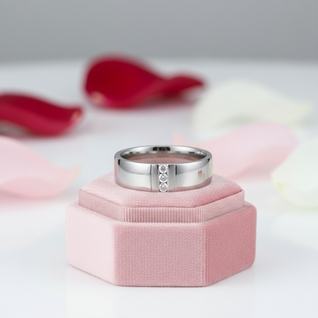 Men's Wedding Band Ring-Black Diamonds New York