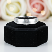 Emerald Cut Diamond Men's Wedding Band Ring-Black Diamonds New York