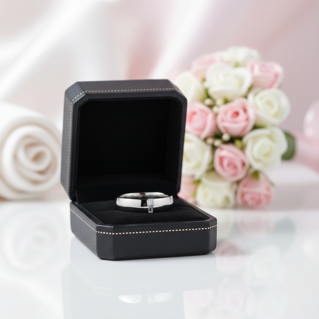 Emerald Cut Diamond Option Men's Wedding Band Ring-Black Diamonds New York