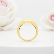 Men's Wedding Band With Created Sapphire-Black Diamonds New York