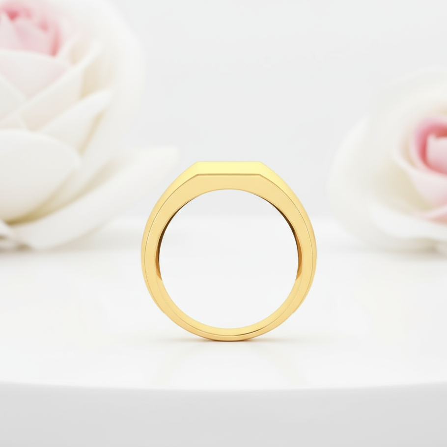 Men's Wedding Band With Created Sapphire-Black Diamonds New York