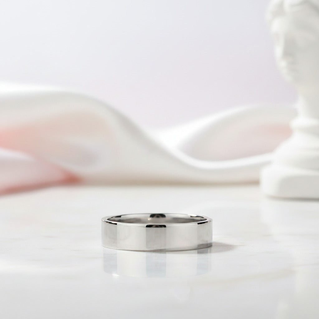 Classic Men's Wedding Ring Band-Black Diamonds New York