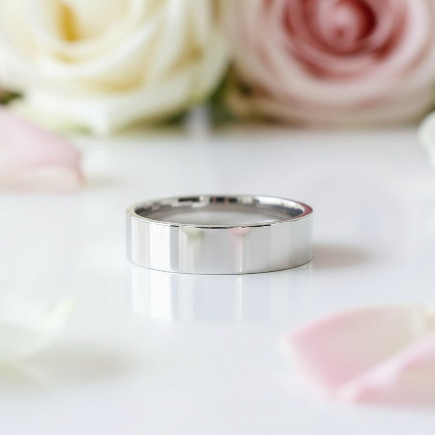 Classic Men's Wedding Ring Band-Black Diamonds New York