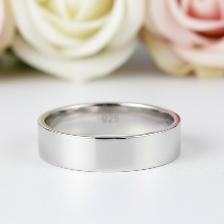 Classic Men's Wedding Ring Band-Black Diamonds New York