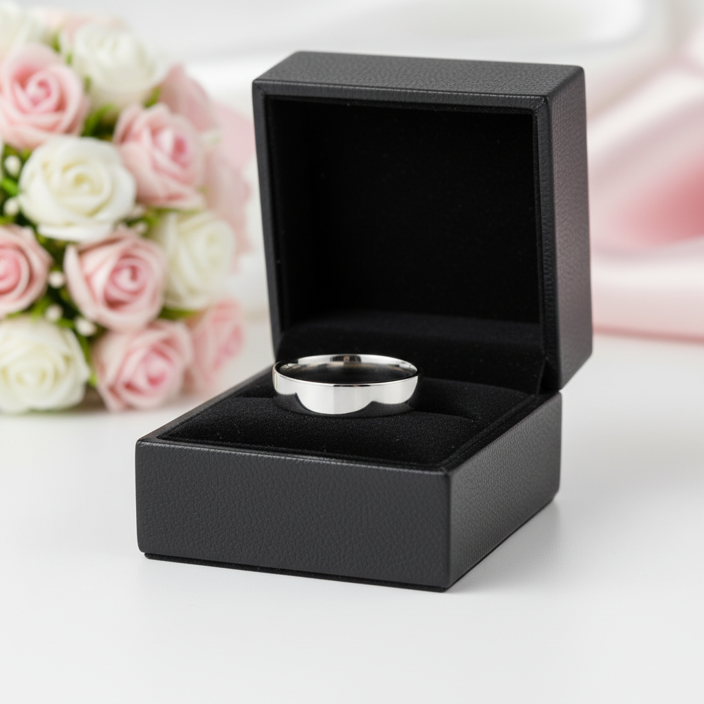 Classic Men's Wedding Ring Band-Black Diamonds New York