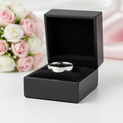 Classic Men's Wedding Ring Band-Black Diamonds New York