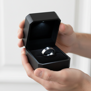 Classic Men's Wedding Ring Band-Black Diamonds New York