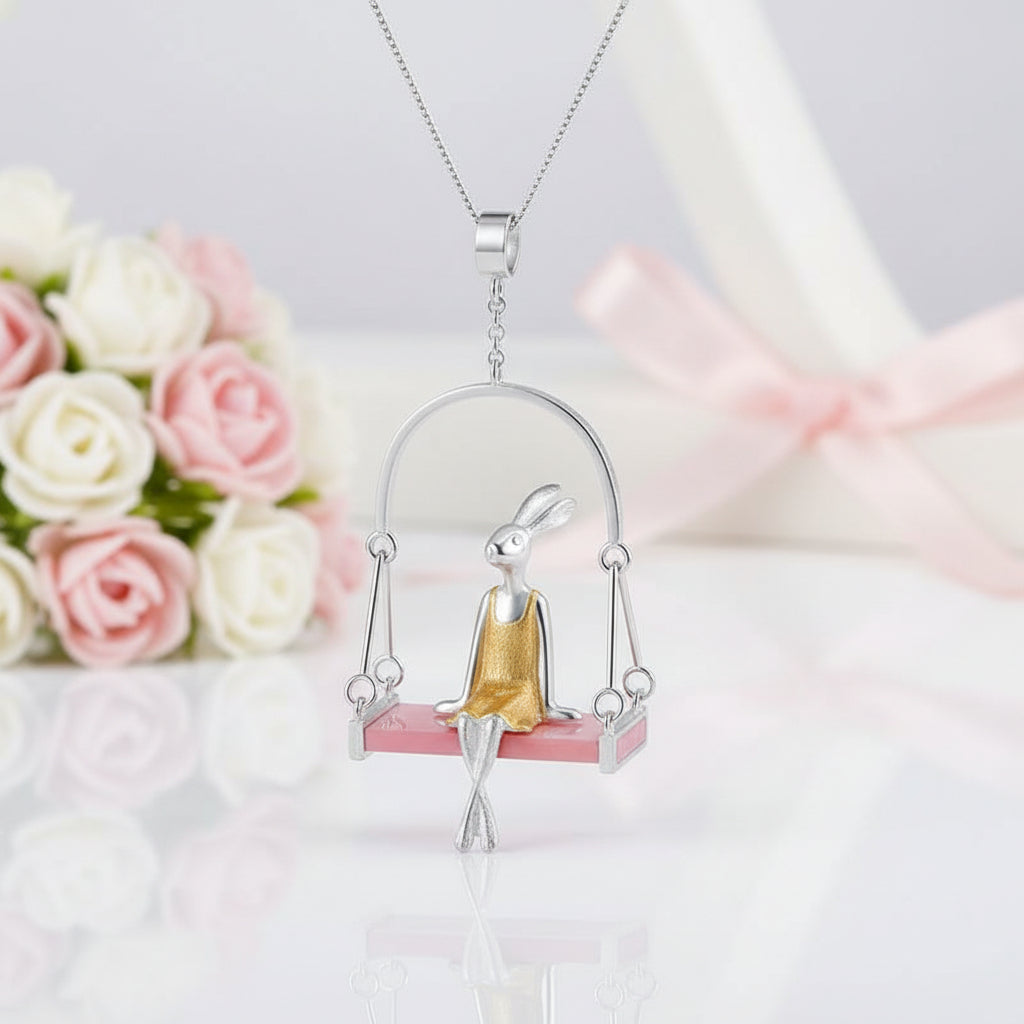 Miss Rabbit Pendant-Black Diamonds New York
