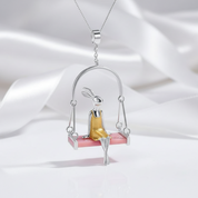 Miss Rabbit Pendant-Black Diamonds New York