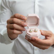 Round Cut Halo Diamond Earrings-Black Diamonds New York