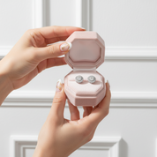 Round Cut Halo Diamond Earrings-Black Diamonds New York