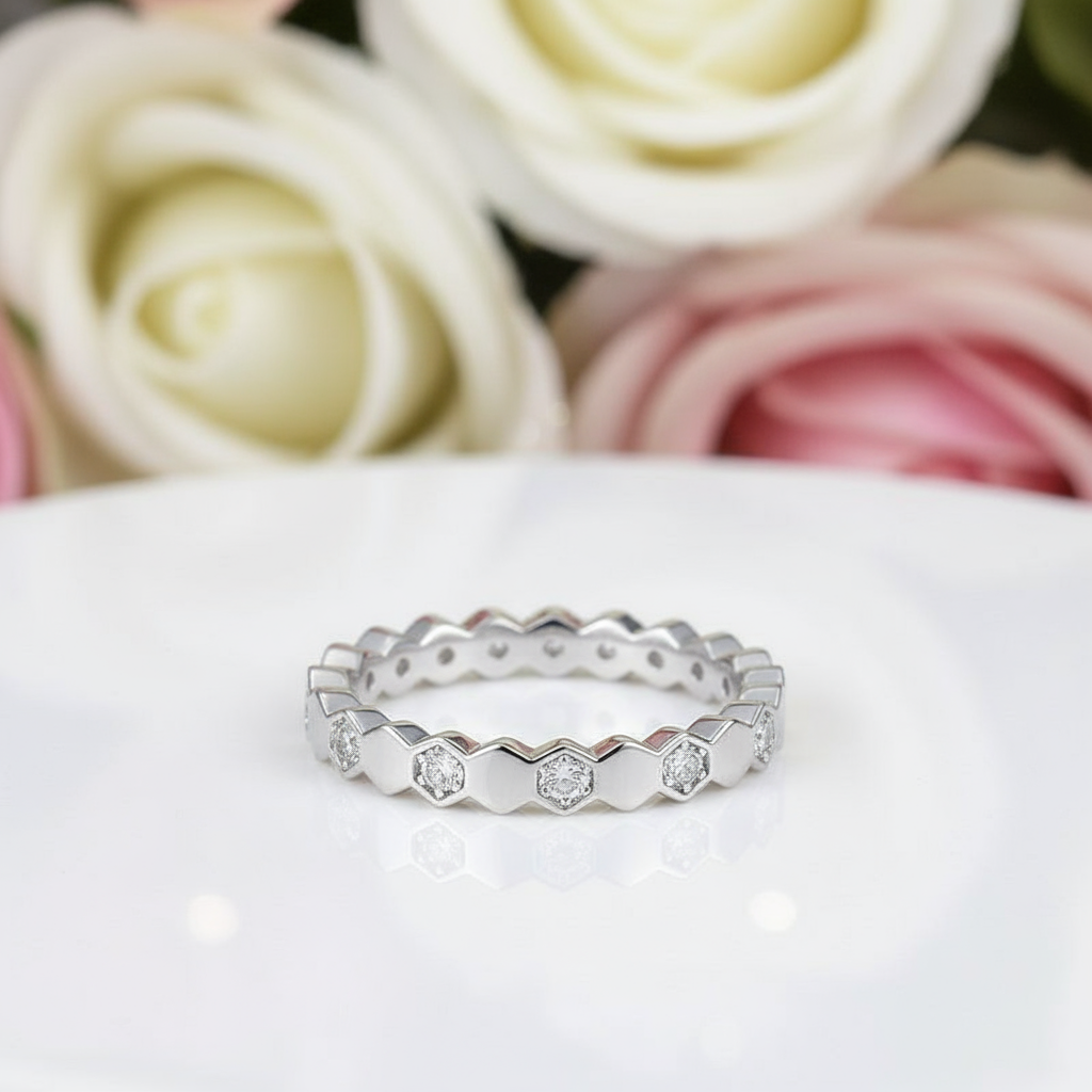 Diamond Paved Wedding Band-Black Diamonds New York