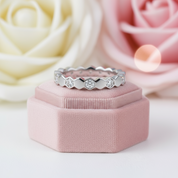 Diamond Paved Wedding Band-Black Diamonds New York