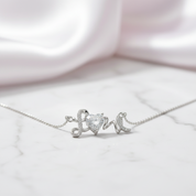 Diamond Option Love Shaped Pendant Necklace-Black Diamonds New York